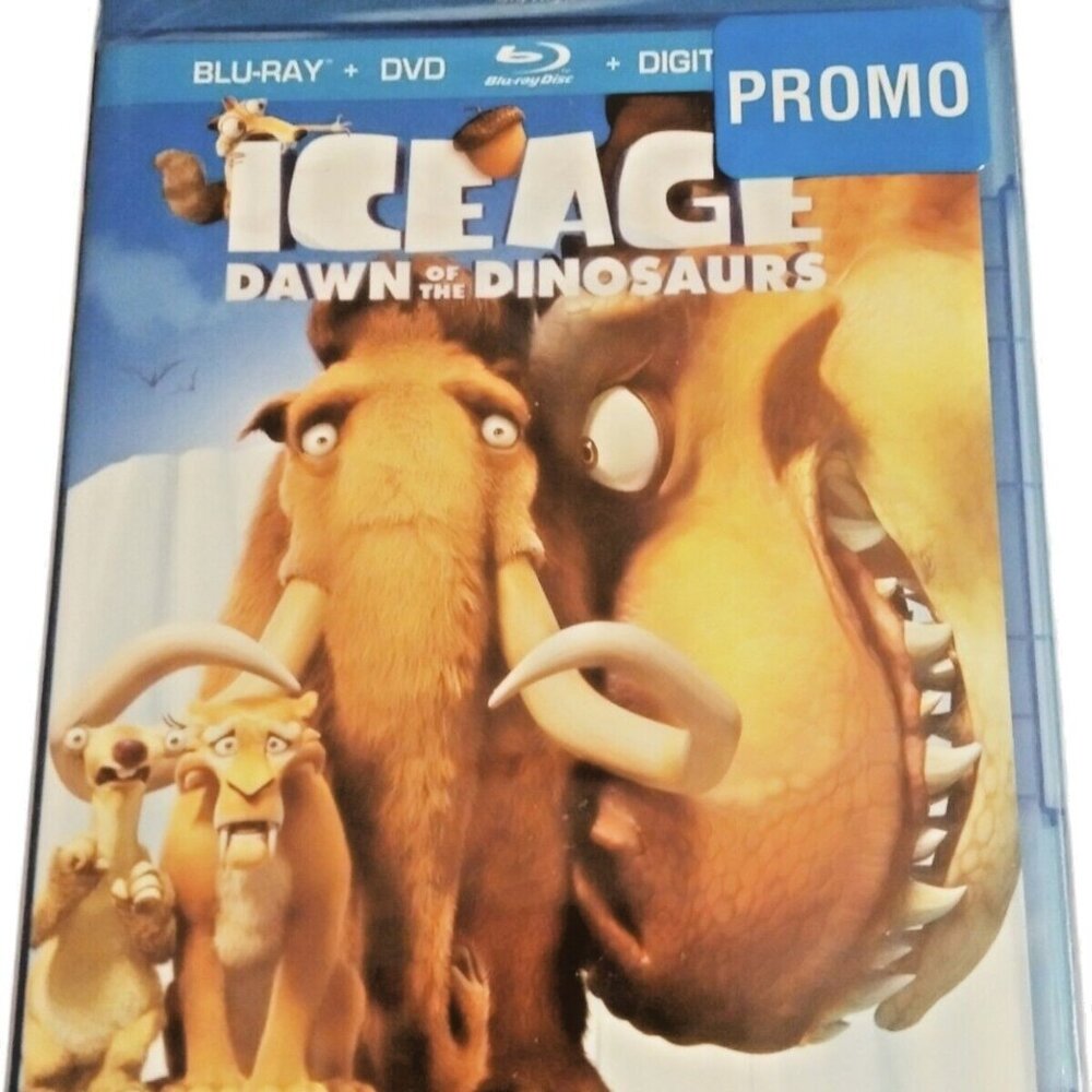 ICE AGE Dawn of the Dinosaurs‎ Blu-Ray +DVD 2009 New! Sealed! Never Used!